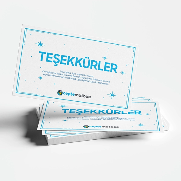 Teşekkür Kartı